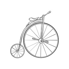 Fototapeta na wymiar vector vintage bicycle