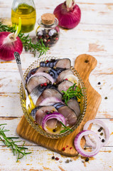 Marinated fish slices