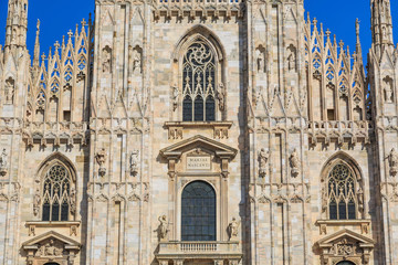 Fototapeta na wymiar Milan Cathedral or Duomo di Milano