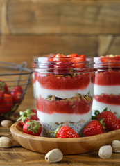 Dietary dessert with granola