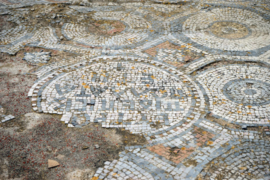 Mosaics on the floor