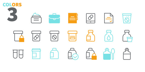 Medicine UI Pixel Perfect Well-crafted Vector Thin Line Icons 48x48 Ready for 24x24 Grid for Web Graphics and Apps with Editable Stroke. Simple Minimal Pictogram Part 3-3