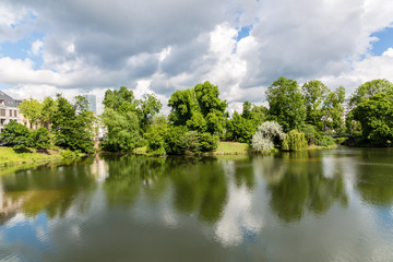 Lake in park