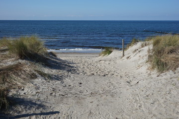 Strandzugang an der Ostsee / Beach access at the Baltic Sea