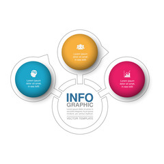 Vector infographic template for diagram, graph, presentation, chart, business concept with 3 options.