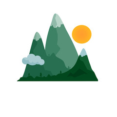 Mountain illustration.