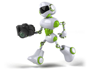 Green robot - 3D Illustration