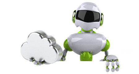 Green robot - 3D Illustration