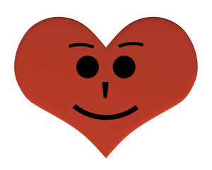 Heart with a face