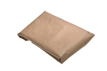 parcel post isolated on white background