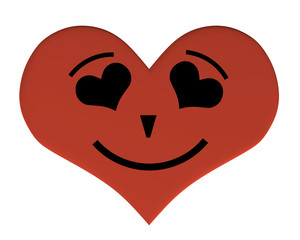 Heart with a face