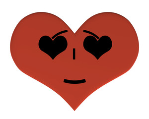 Heart with a face