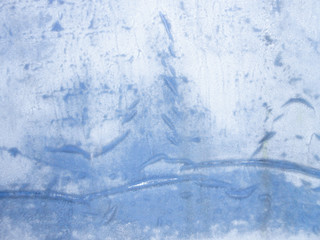 a picture of a frost on the windowpane