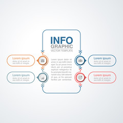 Vector infographic template for diagram, graph, presentation, chart, business concept with 4 options.