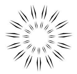 Obraz premium abstract Circular sparkle black rays explosion