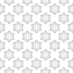 Gray seamless pattern on white background