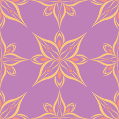 Floral seamless pattern. Colored background