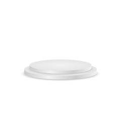 Round podium isolated