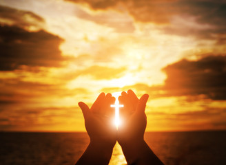 Christian man with open hands worship christian. Eucharist Therapy Bless God Helping Repent...