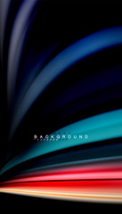 Fluid mixing colors, vector wave abstract background