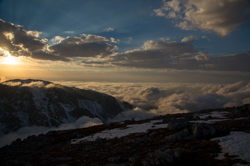 A bright ascent to the mountain of Oshten, Adygea