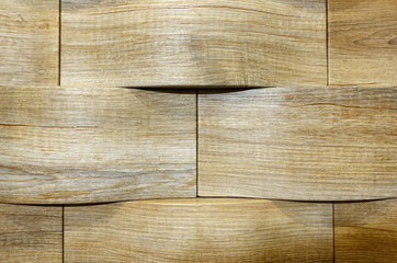 Close-up of a wooden rectangles. Beautiful  wooden  texture as background        