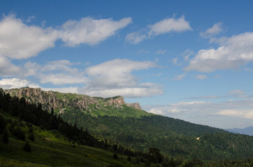 Majestic mountain landscapes of the Caucasian reserve