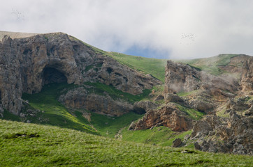 Fototapeta premium Majestic mountain landscapes of the Caucasian reserve