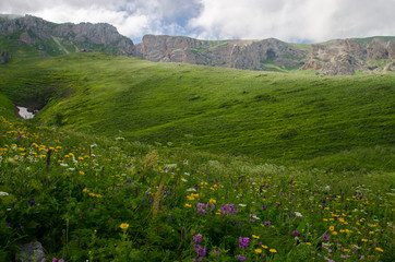 Majestic mountain landscapes of the Caucasian reserve