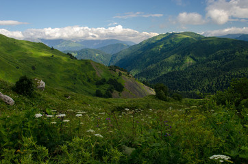 Naklejka premium Majestic mountain landscapes of the Caucasian reserve