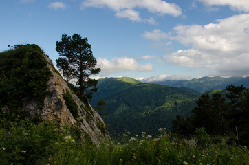 Majestic mountain landscapes of the Caucasian reserve