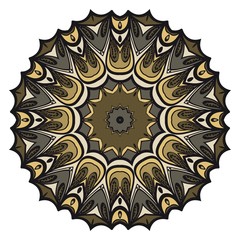 Flower mandala. Very printable decorative elements. Vector illustration for design.