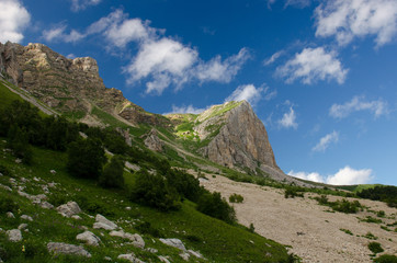 Majestic mountain landscapes of the Caucasian reserve