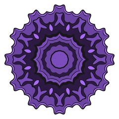 Floral Geometric Pattern with hand-drawing Mandala. Vector illustration. For fabric, textile, bandana, scarg, print.