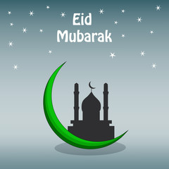 Illustration of Muslim festival Eid background