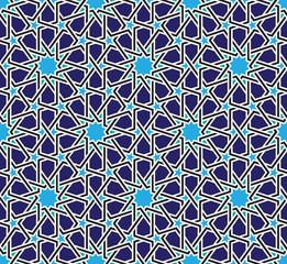Classical Moroccan geometric seamless pattern