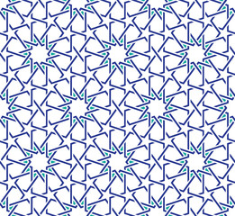 Classical Moroccan geometric seamless pattern