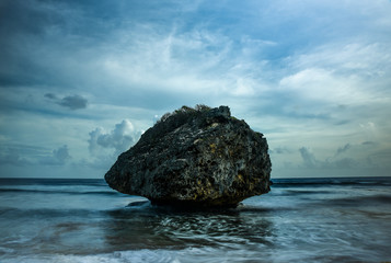Rock on the ocean shore