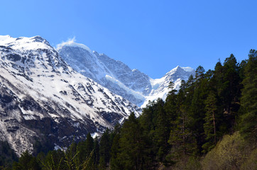 Caucasus mountain landscape