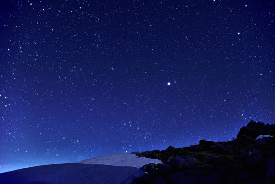 Kiso Komagatake's Starry Sky, Nagano, Japan Alps