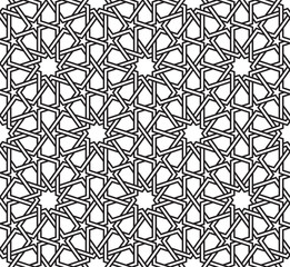Classical Moroccan geometric seamless pattern