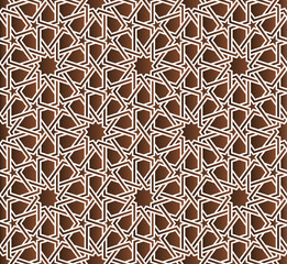 Classical Moroccan geometric seamless pattern