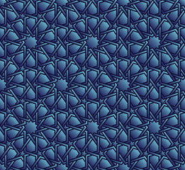 Classical Moroccan geometric seamless pattern