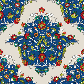 Classic Ottoman Turkish style floral pattern
