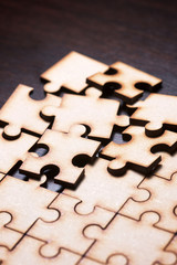 Fototapeta premium Puzzle close up