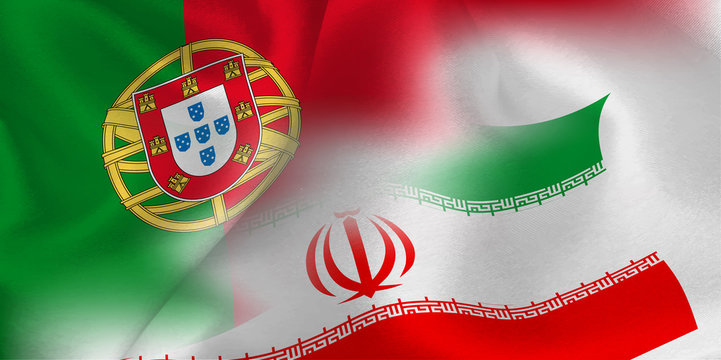 ポルトガル　イラン　 国旗　サッカー 