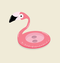 Summer flamingo float swimming pool ring