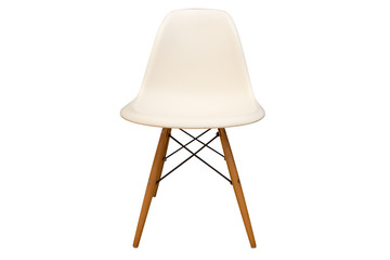 white chair isolated on white background