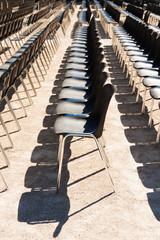 Obraz premium rangs de chaises pour spectacle