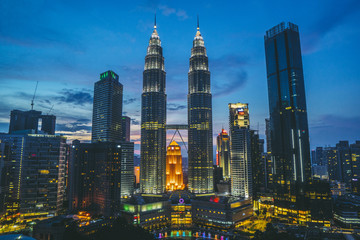 Fototapeta premium Pejzaż miejski Kuala Lumpur, Malezja